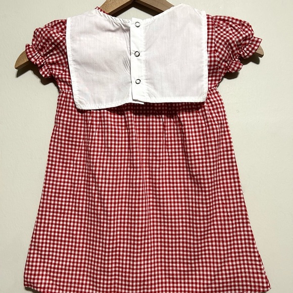 Little King Ole Miss Gingham Dress With Embroidered Smock Girls 3T - Picture 9 of 9